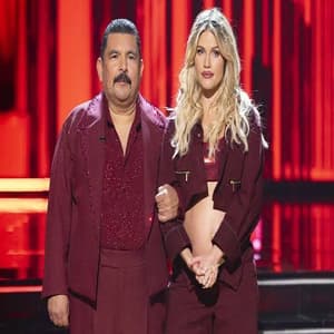 Guillermo Rodriguez and Witney Carson performing on Dancing With the Stars Season 35
