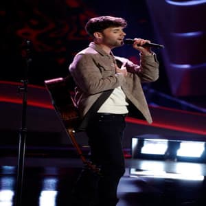 Brendan Coulter performing during The Voice Season 30 Blind Auditions