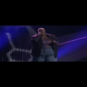 Chari performing during her blind audition on The Voice Season 30