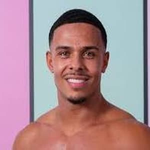 Ethan Ellis, the Love Island UK Season 13 bombshell and fitness coach from Nottingham, posing in his villa promotional photo.
